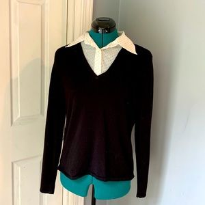 Professional Style, Layered Button-Up and Thin Sweater